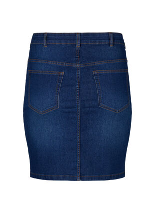 FLASH - Tight-fitting denim skirt, Dark Blue Denim, Packshot image number 1