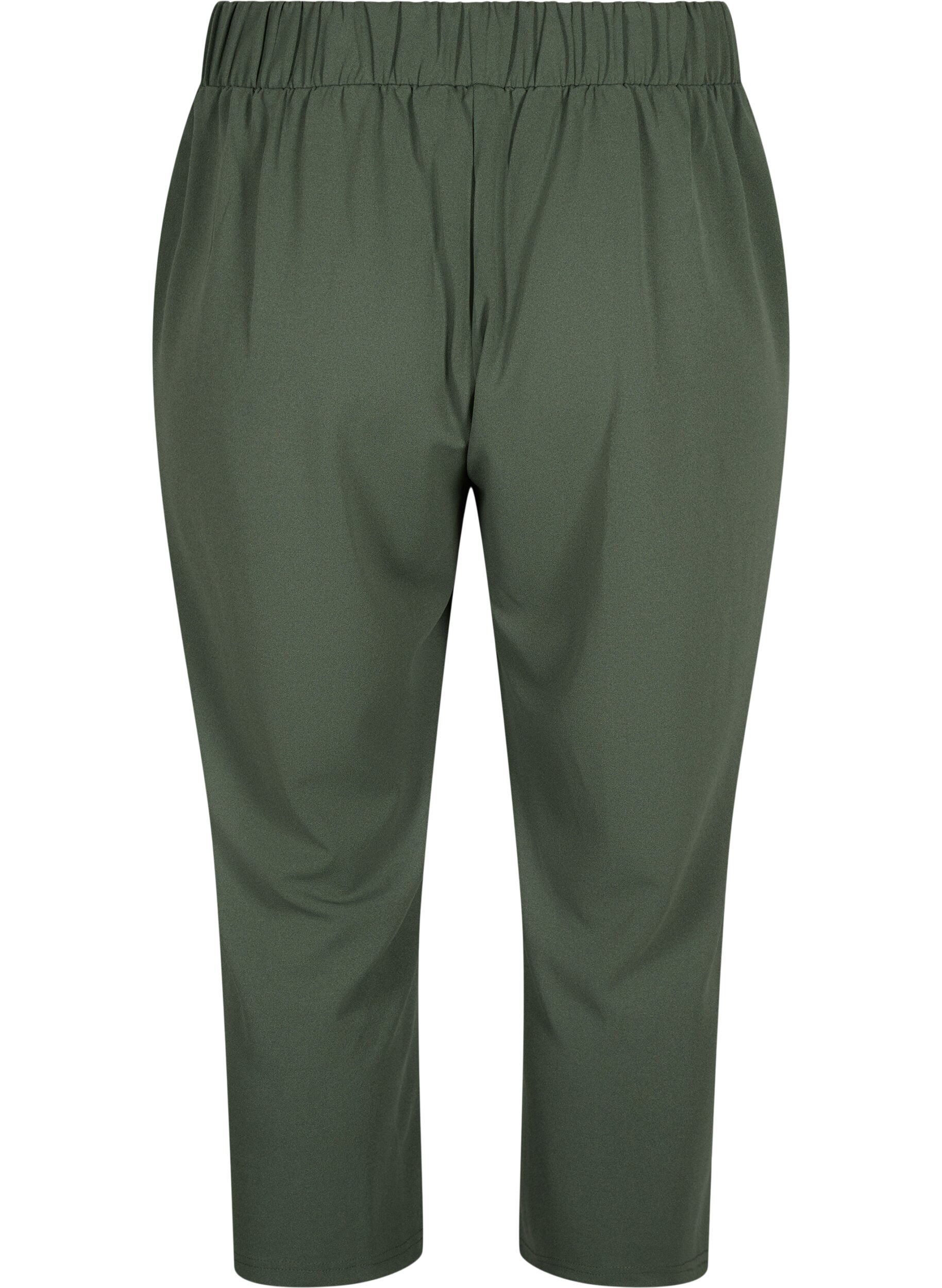ZizzifashionLoose fit 7/8 trousers, Green, Packshot image number 1
