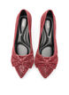 Glitter pump with bow, Red, Packshot image number 2