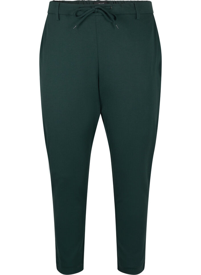Cropped Maddison trousers, Green, Packshot image number 0