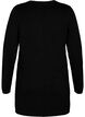 Long knitted cardigan in a viscose blend, Black, Packshot image number 1