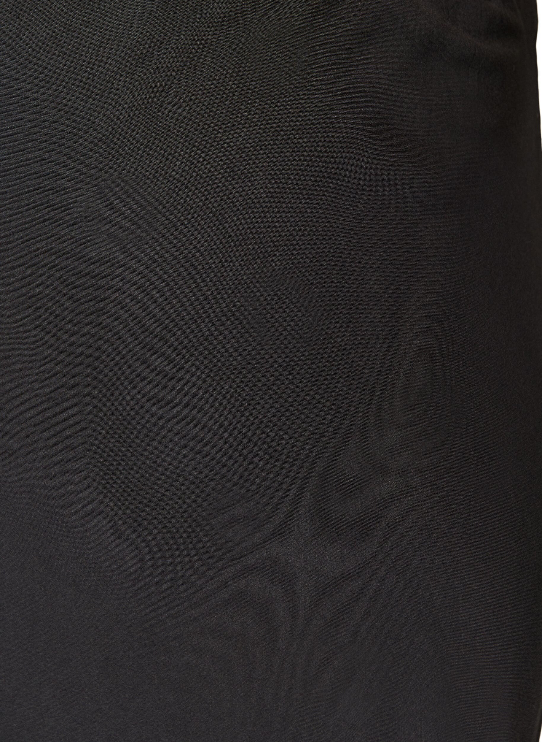 ZizzifashionViscose skirt with an elasticated waist, Black, Packshot image number 2