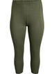 Basic 3/4 leggings in viscose, Green, Packshot image number 0