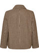 Short checked coat with double-breasted button fastening, Brown, Packshot image number 1