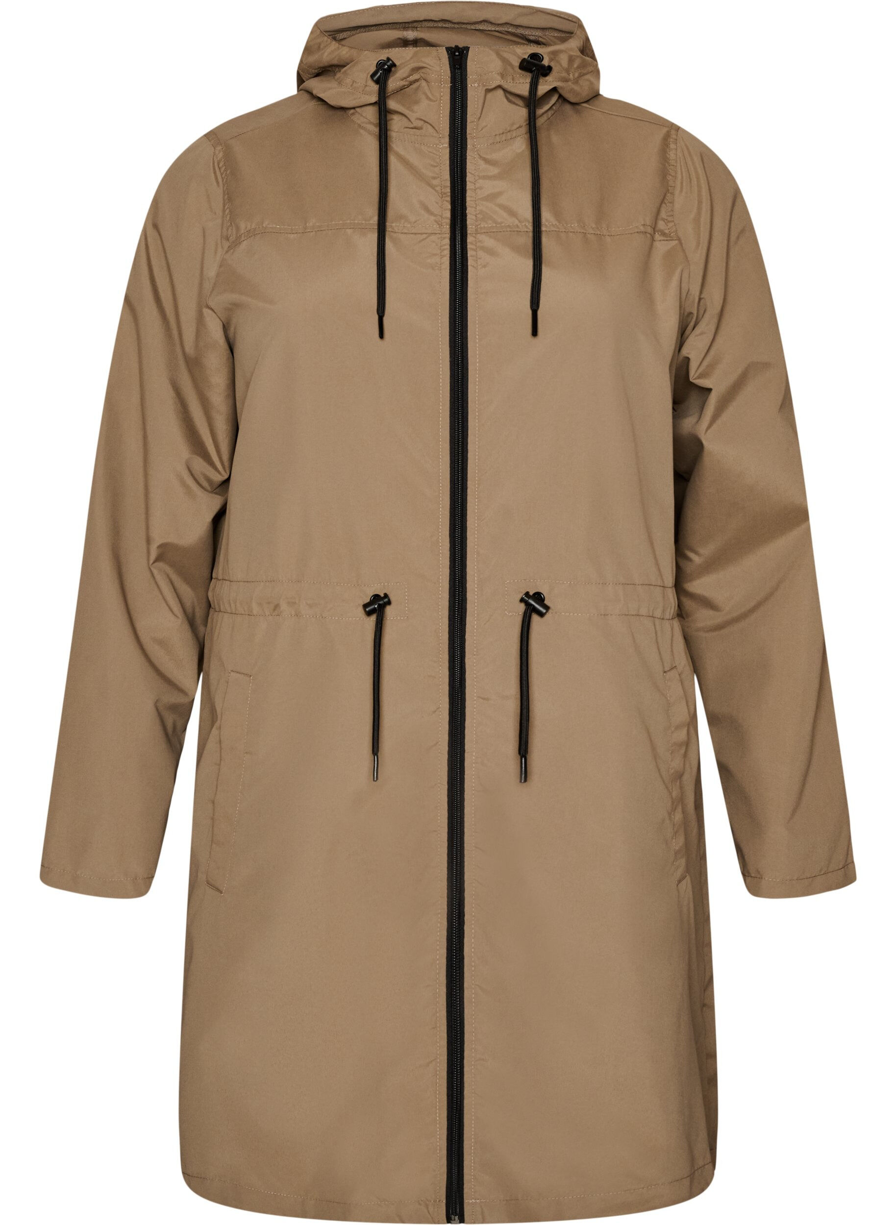 ZizzifashionLightweight parka with a hood, Brown, Packshot image number 0
