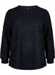 Blouse with shimmer structure, Black, Packshot image number 0