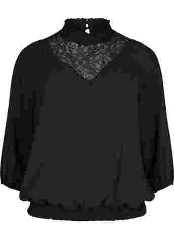 Top with lace and smock