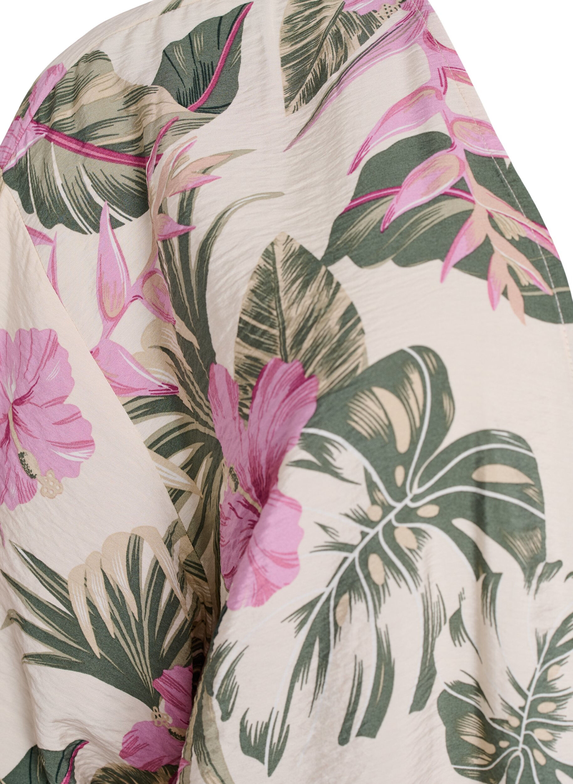 ZizzifashionViscose kimono with 3/4 sleeves, Vanilla, Packshot image number 2