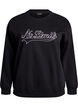 Sweatshirt with statement detail, Black, Packshot image number 0