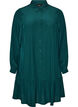 Short shirt dress with ruffle tier, Green, Packshot image number 0