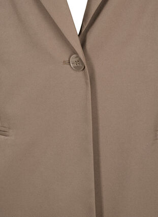 FLASH - Simple blazer with button, Walnut, Packshot image number 2