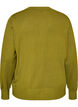 Knitted cardigan with round neck and buttons, Green, Packshot image number 1