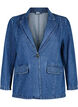 Denim blazer with pockets, Blue Denim, Packshot image number 0
