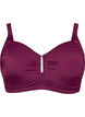 Padded bikini top with ring detail, Purple, Packshot image number 0