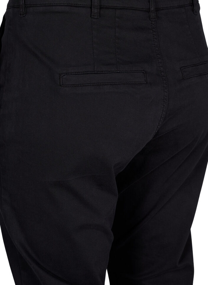 Cotton chinos, Black, Packshot image number 3