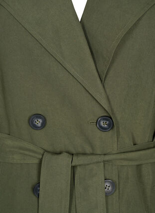 Trench coat with belt and pockets, Grape Leaf, Packshot image number 2