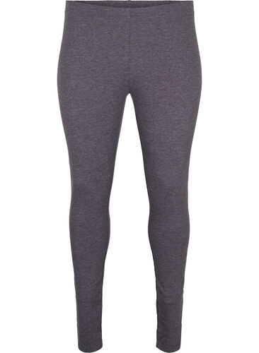 Gray melange leggings, Dark Grey Melange, Packshot image number 0