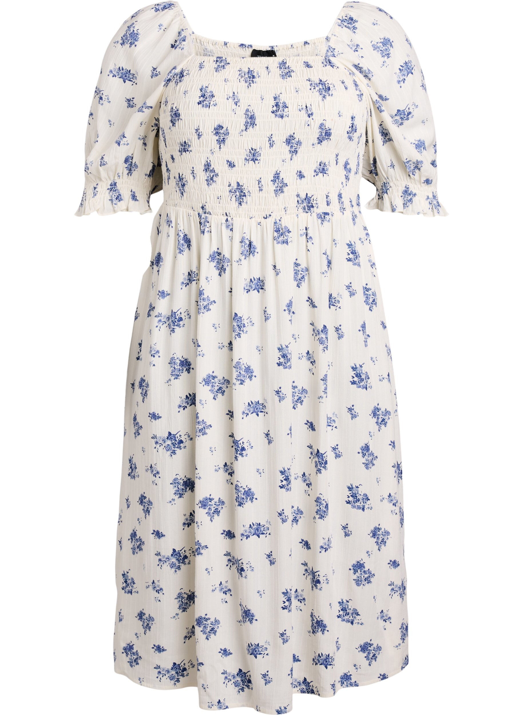 Zizzifashion Summer dress in viscose with paisley print, White, Packshot image number 0