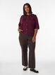 Knit cardigan with heart buttons and short sleeves, Red, Model image number 1
