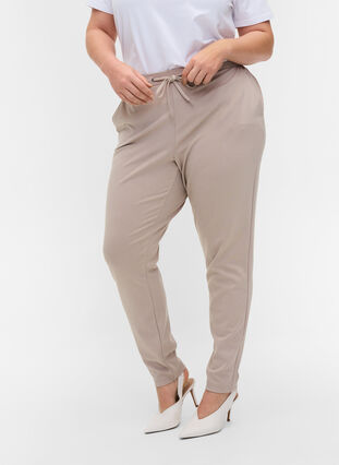 Trousers with pockets and drawstring, Pure Cashmere, Model image number 2
