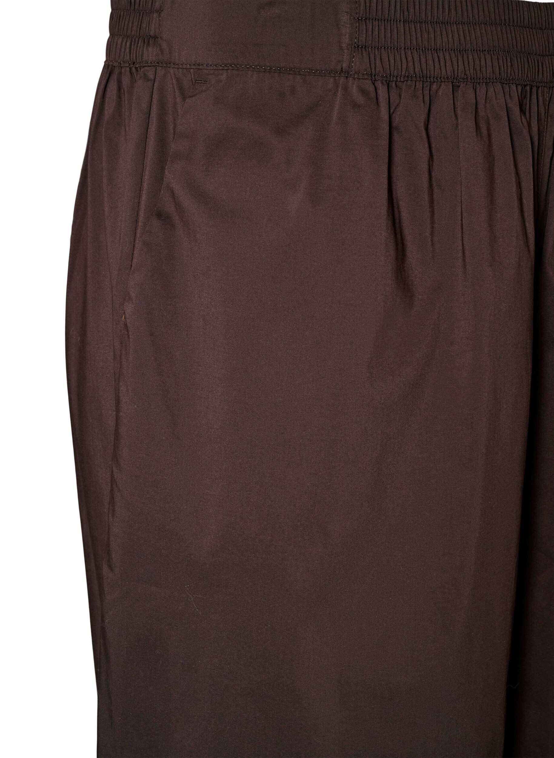 ZizzifashionBalloon trousers with pockets and an elasticated waistband, Brown, Packshot image number 2