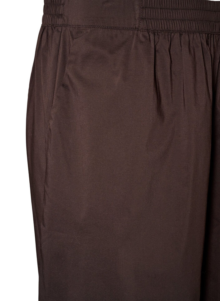Balloon trousers with pockets and an elasticated waistband, Brown, Packshot image number 2