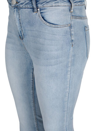 High-waisted Amy jeans with decorative rhinestones, Light blue, Packshot image number 2