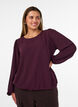 Blouse with glitter, Red, Model image number 0
