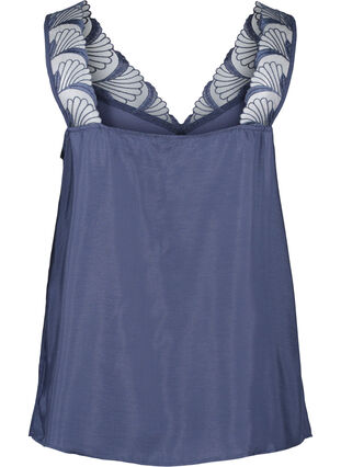 Top with v-neck and lace, Odysses Gray, Packshot image number 1