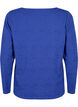 Long-sleeved blouse with texture, Blue, Packshot image number 1
