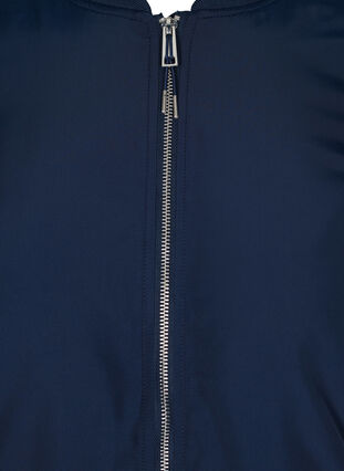 Long bomber jacket with pockets, Navy Blazer, Packshot image number 2