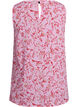 Sleeveless top with texture, Red, Packshot image number 1
