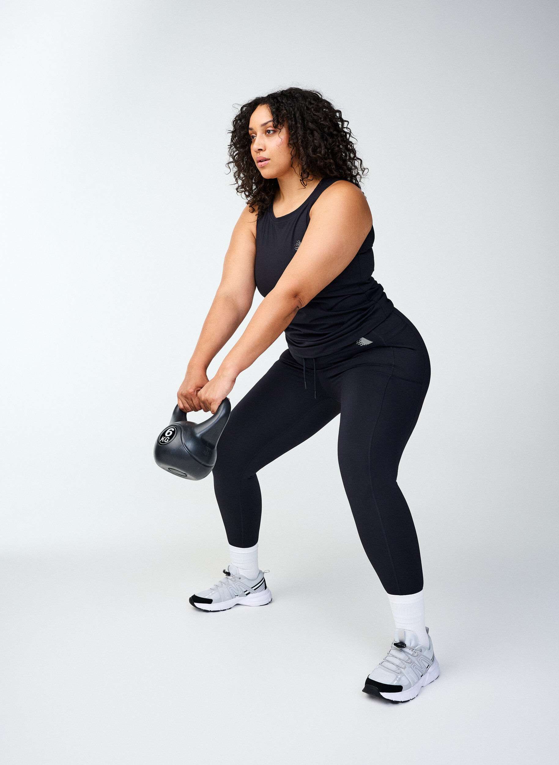 Zizzifashion7/8 training tights with pockets, Black, Image image number 1