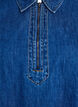 Short denim dress with zip detail and collar, Blue, Packshot image number 2