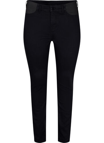 Super slim Amy jeans with elasticated waist, Black, Packshot image number 0