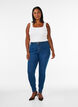 Jeggings in cotton blend, Blue denim, Model image number 0