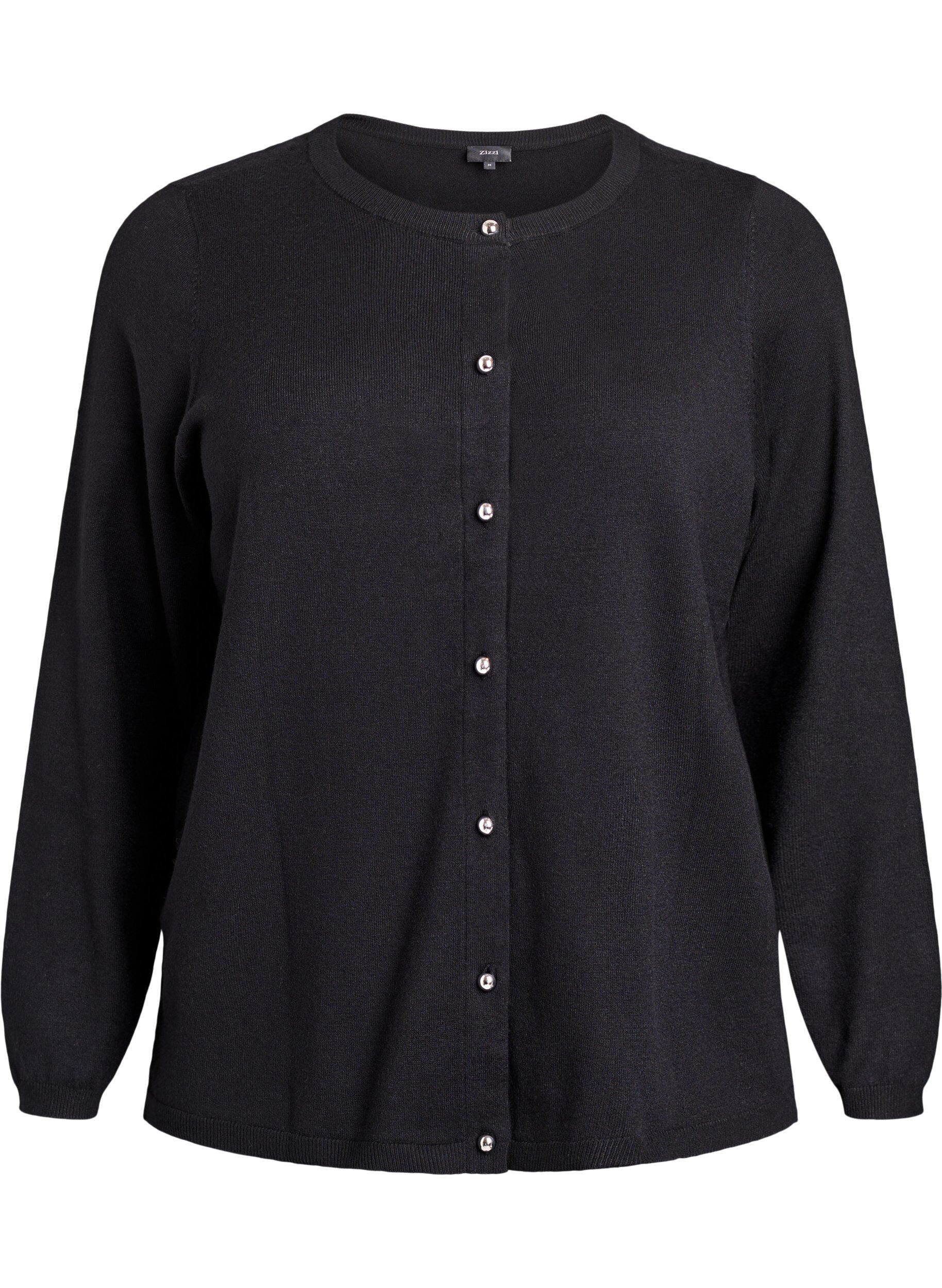 Cardigan with round buttons