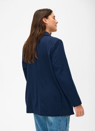 Classic blazer with button closure, Navy Blazer, Model image number 1