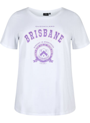 Cotton T-shirt with print, B.W. Brisbane, Packshot image number 0