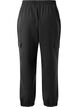 Trousers with cargo pockets and elasticated waist, Black, Packshot image number 1