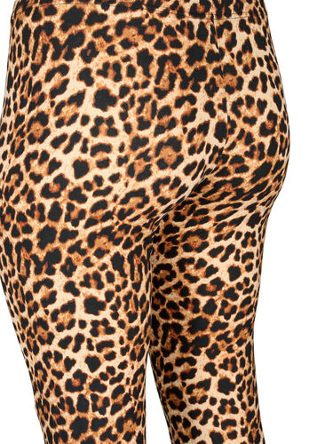 Viscose leggings with leopard print, Leo, Packshot image number 3