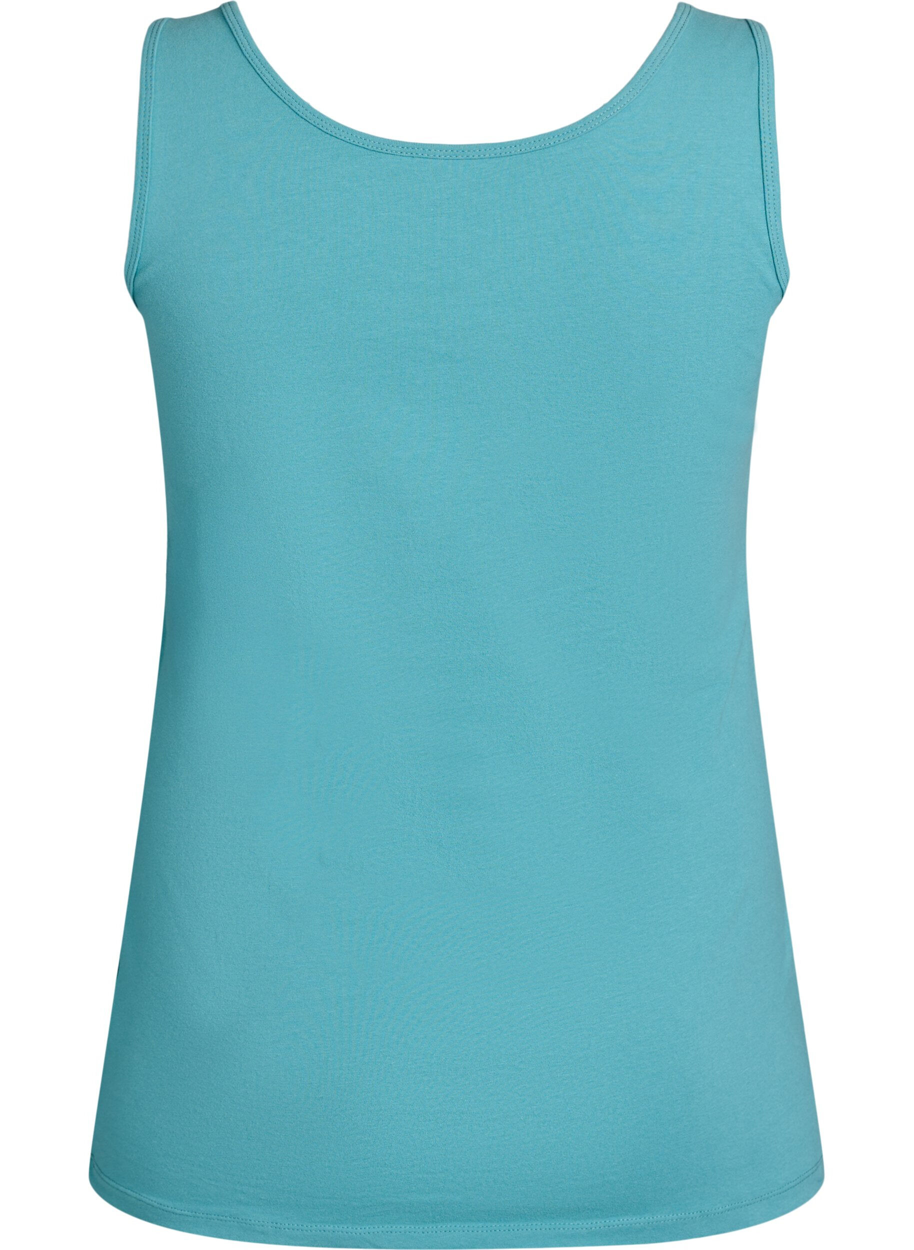 Zizzifashion Cotton basic top, Blue, Packshot image number 1