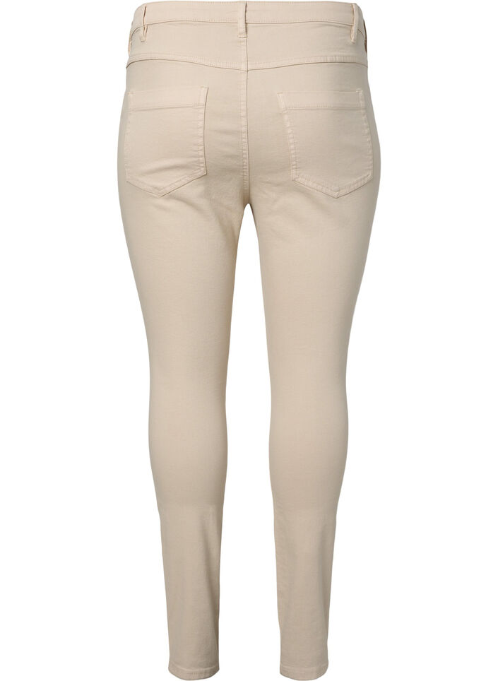 Super slim fit Amy jeans with high waist, Oatmeal, Packshot image number 1
