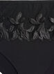 Microfiber briefs with floral embroidery, Black, Packshot image number 2