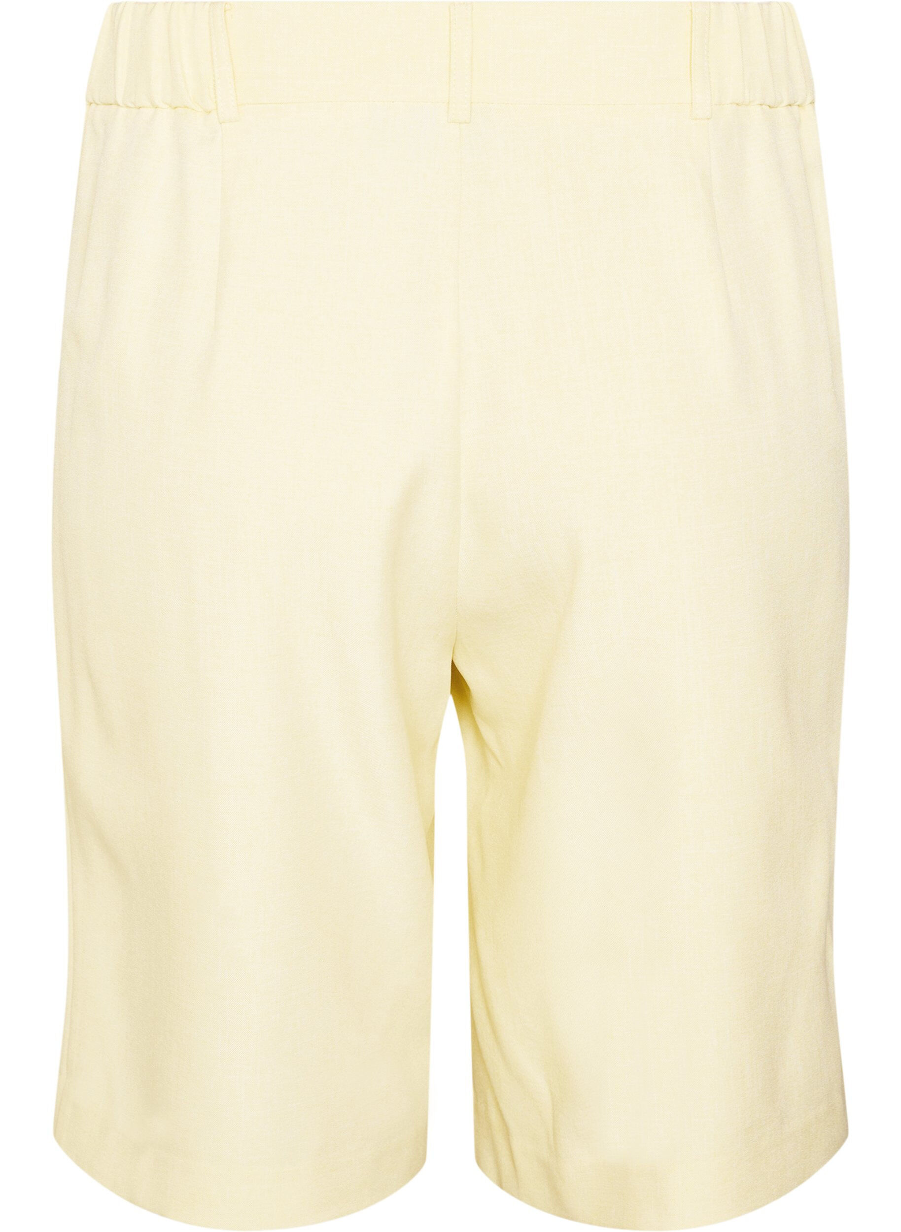 ZizzifashionLoose high-waisted Bermuda shorts, Yellow, Packshot image number 1