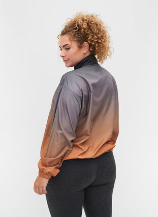 Sports jacket with zip detail, Golden Oak, Model image number 1