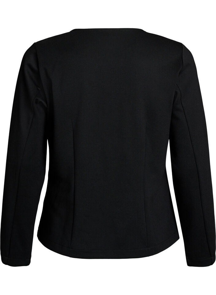 V-neck cardigan with gold-coloured buttons, Black, Packshot image number 1