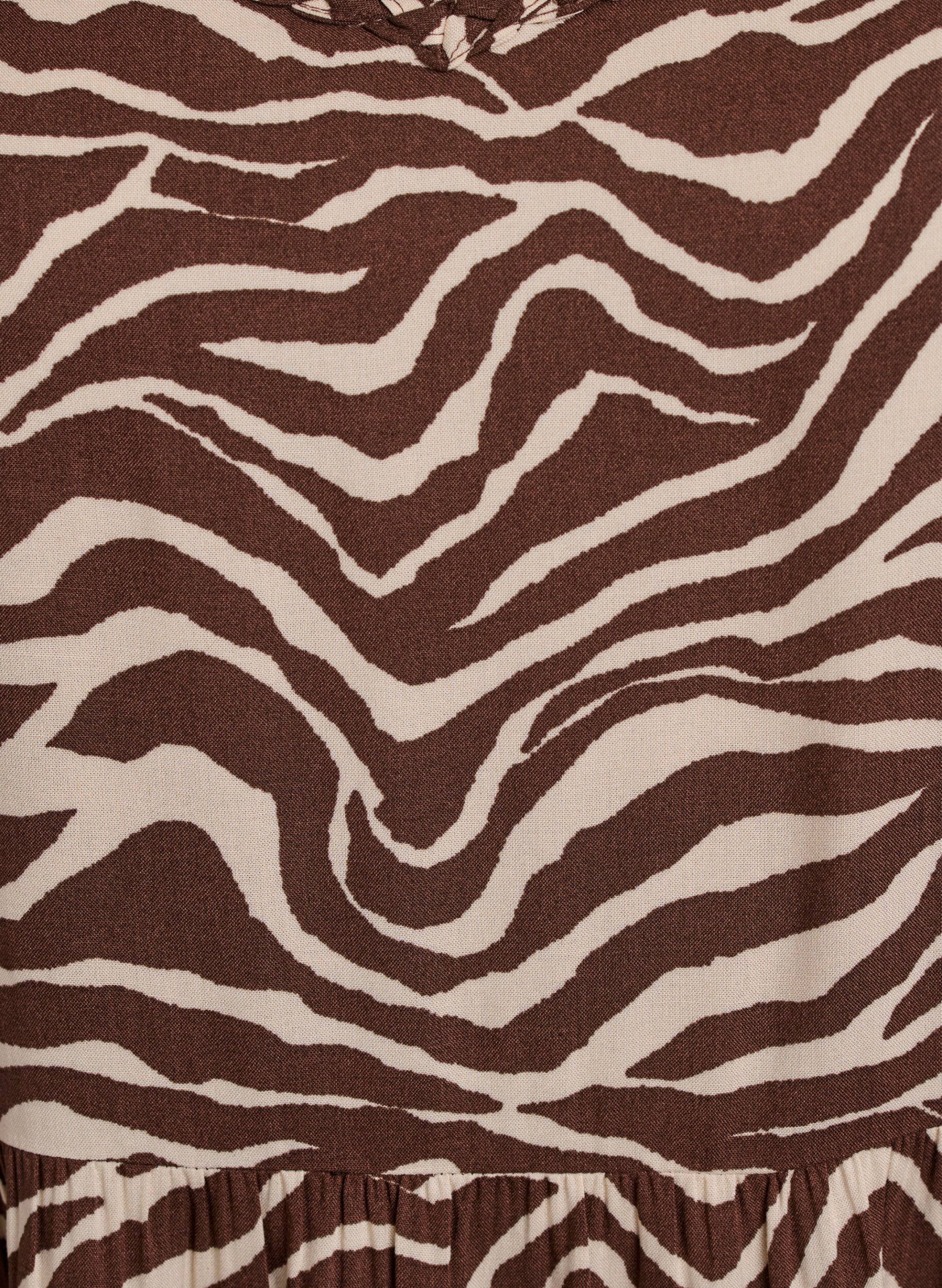 Zizzifashion Midi strap dress with a smocked back, Brown, Packshot image number 2