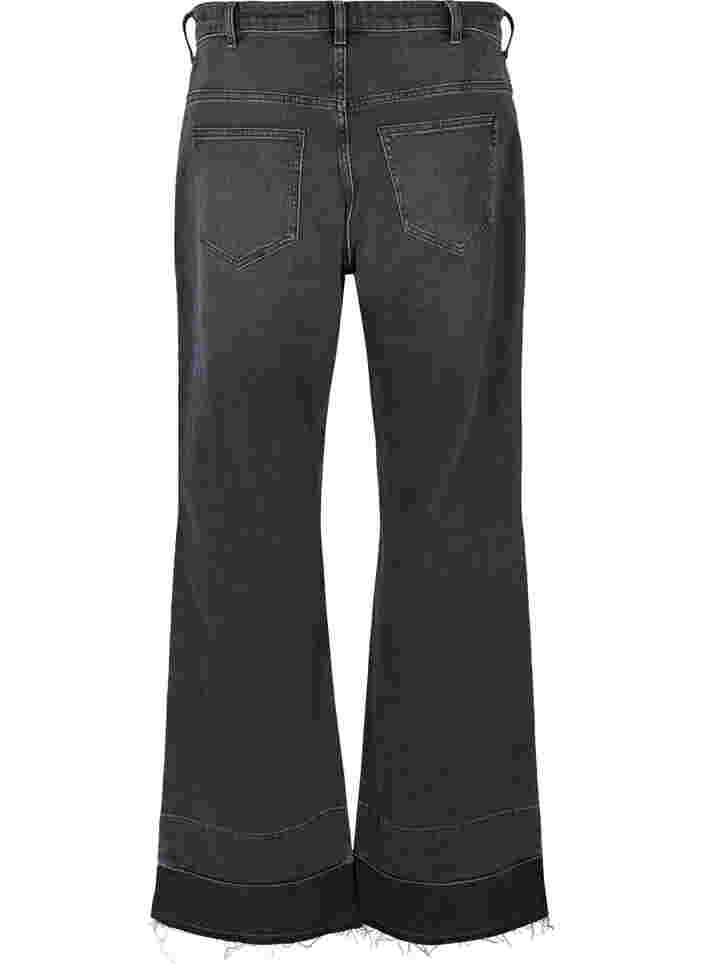 Wide fit high-waisted jeans, Grey Denim, Packshot image number 1