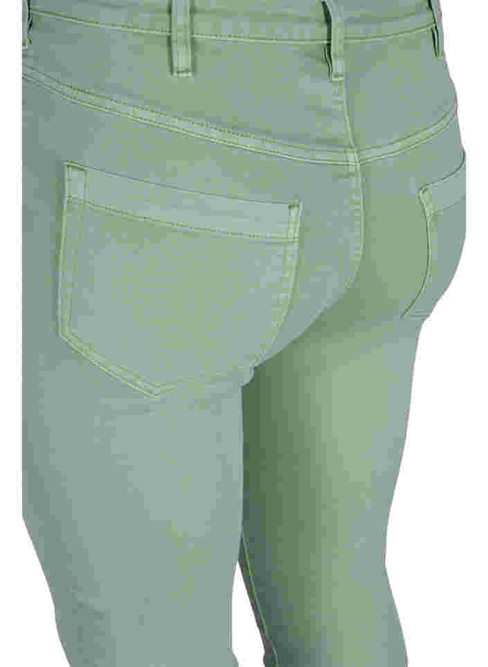 Super slim Amy jeans with high waist, Frosty Green, Packshot image number 3